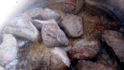 PHOTO: Don't overcrowd the pan when browning the meat in a stew.