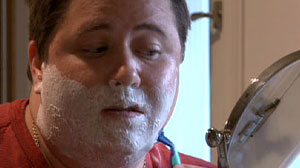 PHOTO CHAZ BONO SHAVING SHAVE