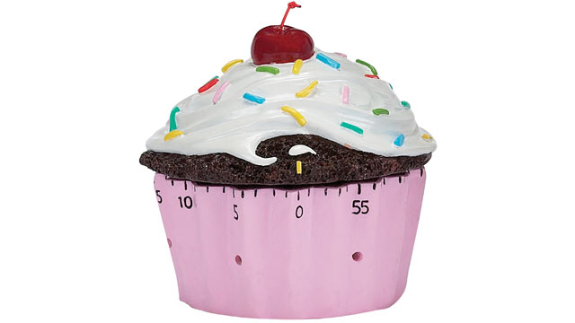 PHOTO: Brightandbold.com's cupcake timer is shown here.