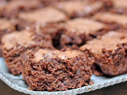 Erin Chase's mocha brownies are shown here.