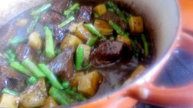 PHOTO: The finished stew, prepared by chef Karen Pickus, is shown here.