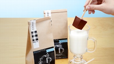 PHOTO: Fred Flare's hot chocolate on a stick is shown here.