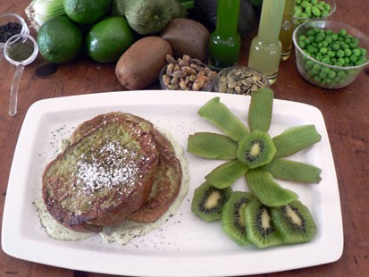 PHOTO: Diane Henderiks shamrock french toast is shown here.