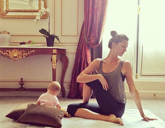 Celeb-Mommy and Baby Yoga