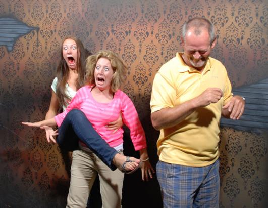 Haunted House Visitors Get Fright Of Their Lives