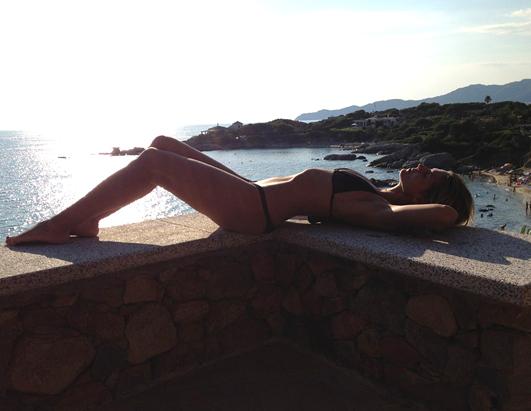 Heidi Klum is seen here in a photo posted online on August 21, 2012. The model and television personality, who is in the midst of the 10th season of her hit series "Project Runway," posted the image 