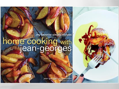 PHOTO: French toast and roasted apples from "Home Cooking with Jean-Georges," are shown.