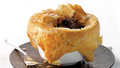 PHOTO: Gourmet Comfort's beef and Guinness pie is shown here.