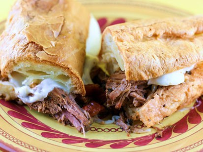 PHOTO: Stephanie ODeas Italian beef sandwich is shown here.