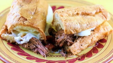 PHOTO: Stephanie O'Dea's Italian beef sandwich is shown here.