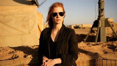 PHOTO: Jessica Chastain playing a member of the elite team of spies and military operatives stationed in a covert base overseas who secretly devoted themselves to finding Osama Bin Laden in Columbia Pictures' gripping new thriller, "Zero Dark Thirty."