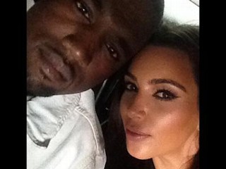 Photos: Kanye and Kim Cuddle Up