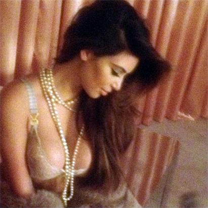 Kim Kardashian's Sexy Night Photo Shoot