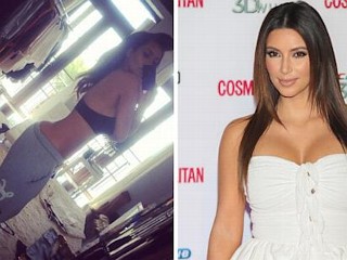Photos: Kim K. Bares Toned Tummy