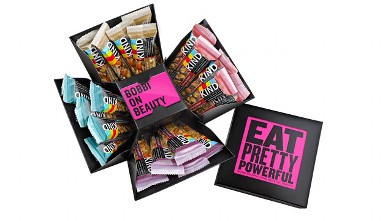 PHOTO: Bobbi Brown's curated KIND bar cube is shown here.