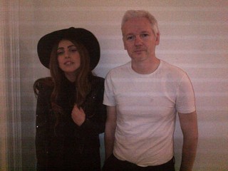 Gaga Dresses as Witch to Meet Assange