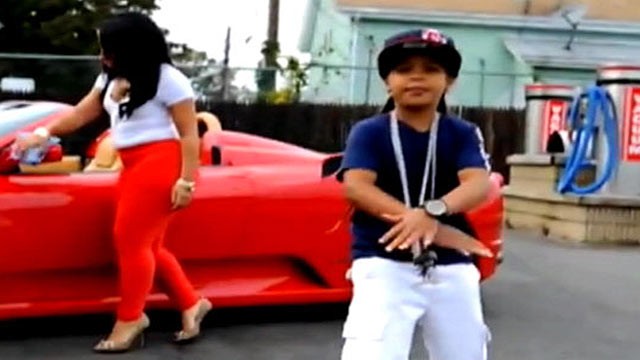 PHOTO: A still from 9-year-old rapper Lil Poopys controversial video "Pop That Remix."