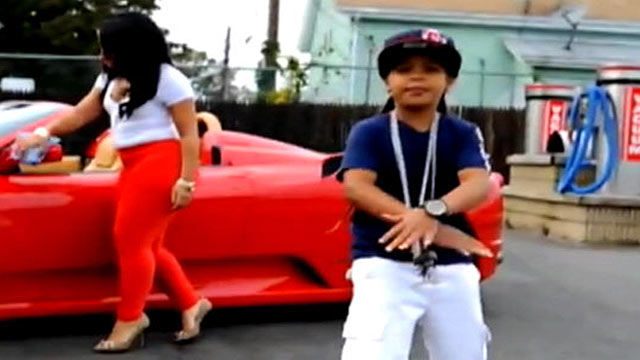 PHOTO: A still from 9-year-old rapper Lil Poopys controversial video "Pop That Remix."