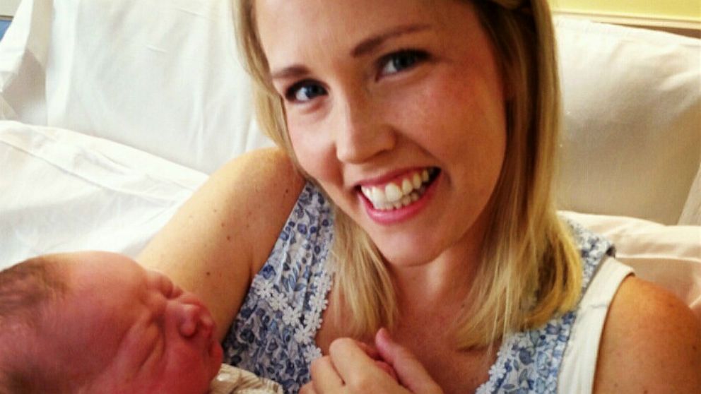 PHOTO: Lindsay Spinetto, 31, of Manchester, N.H., gave birth to a son the same day as the Duchess of Cambridge.