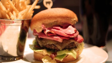 PHOTO: Holstein's "Luck of the Irish" burger is shown here.