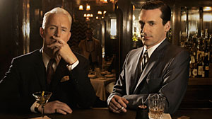 Photo: Televisions Treatment of Alcohol: Not a Pretty Picture: Man Mens Don Draper and Roger Sterling, Rescue Mes Tommy Gavin May Hit Bottom
