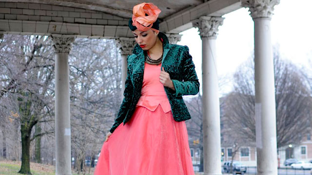 PHOTO: UnderWraps Agency model Hajer Naili is seen here modeling a head scarf.