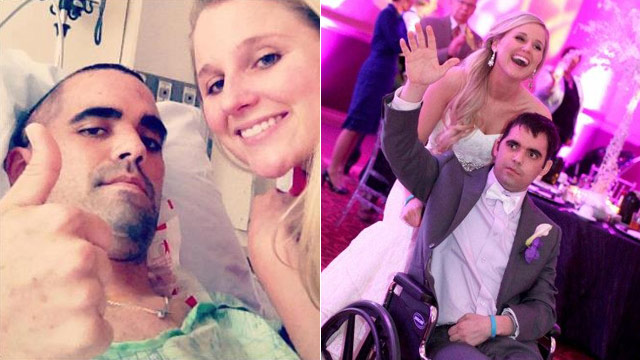 PHOTO: Strangers donated over $60,000 to give one couple battling cancer their dream wedding and honeymoon.