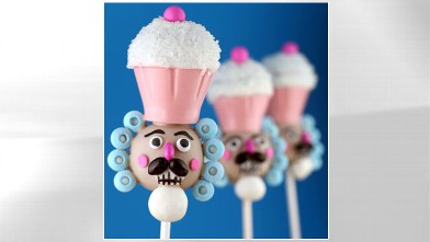 PHOTO: Bakerella's nutcracker cake pops are shown here.