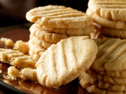 Beth Leonard's crunchy peanut butter cookies are shown here.