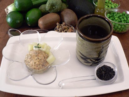 Diane Henderiks' pepita crusted frozen yogurt is shown here.