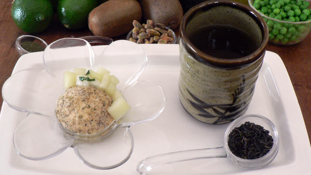PHOTO: Diane Henderiks' pepita crusted frozen yogurt is shown here.