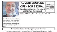A flyer accusing Pete Townshend of being a sex offender has been circulating in Miami.