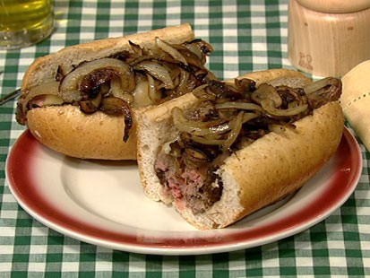 Daphne Oz's philly cheese steak is shown here.