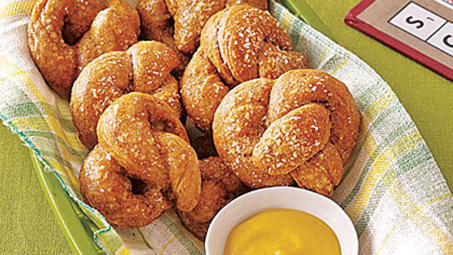PHOTO: MyRecipes baked soft pretzels are shown here.