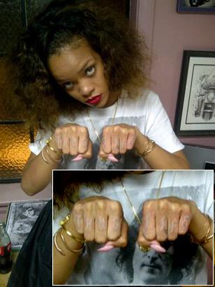  Tupac Rihanna recently toughened up her look with a series of tattoos 