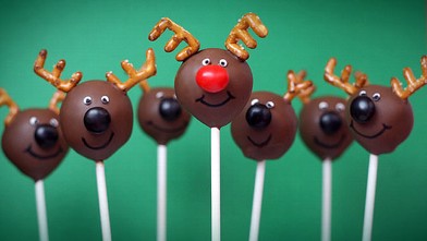 PHOTO: Bakerella's reindeer cake pops are shown here.