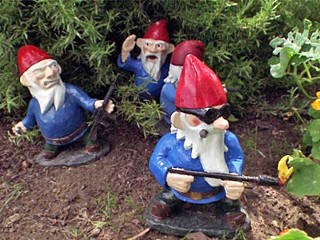 Creator Hand-Makes Garden Gnomes in Combat Poses