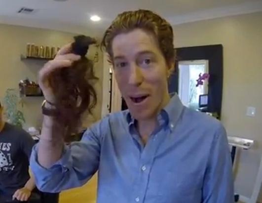 Shaun White Loses his Locks