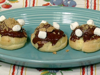 Carla Hall's s'mores cream puffs are shown here.