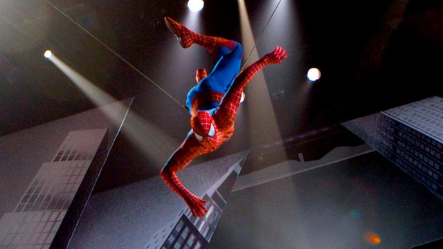 PHOTO: Spider-Man makes his New York debut. A scene from 'SPIDER-MAN Turn Off The Dark'