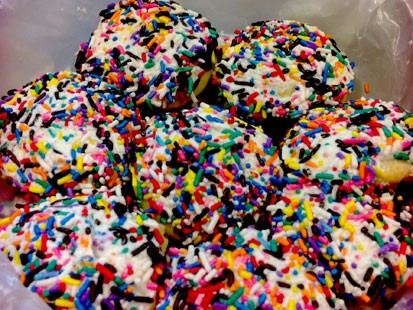 Jeff Swartz's sprinkle cookies are shown here.