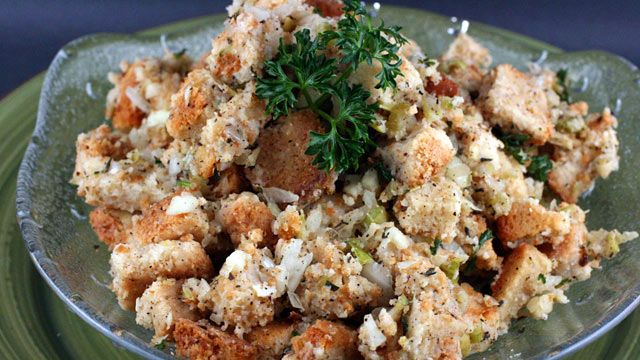 PHOTO: Stephanie O'Dea's slow-cooker stuffing for Thanksgiving.