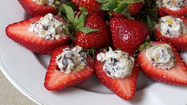 PHOTO: Sara Moulton's stuffed strawberries are shown here.