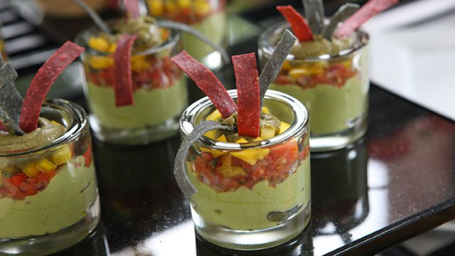 PHOTO: Andrea Correale's guacamole parfaits are shown here.