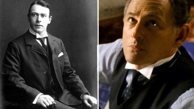 PHOTO: Thomas Andrews, left, is seen in this undated file photo. Victor Garber is seen in a scene from the movie "Titanic" portraying Thomas Andrews.