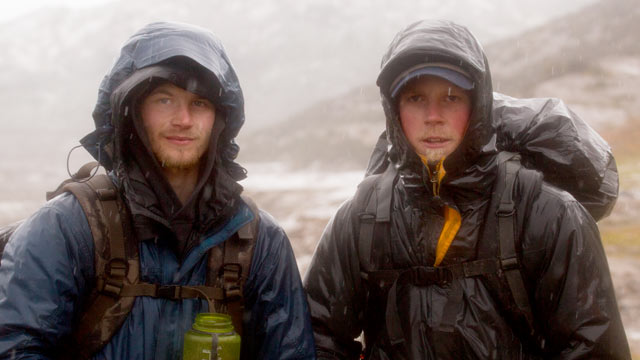 PHOTO: Dallas and Tyrell Seavey pose for a picture at Strandline Lake, Alaska.