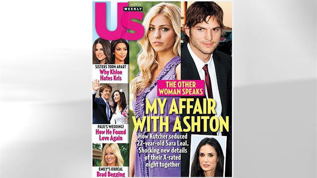 PHOTO: Ashton Kutcher and Sara Leal appear on US Weekly Cover.