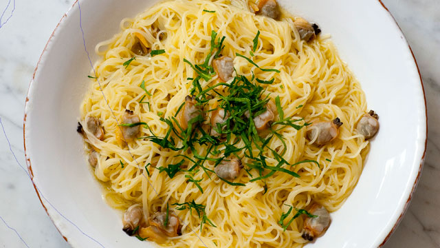 PHOTO: Vermicelli with clams from the Silver Spoon Cookbook is shown here.