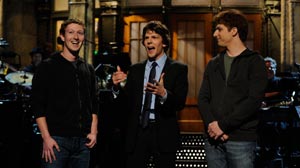 PHOTO Mark Zuckerberg, Jesse Eisenberg, Andy Samberg star in Saturday Night Live,