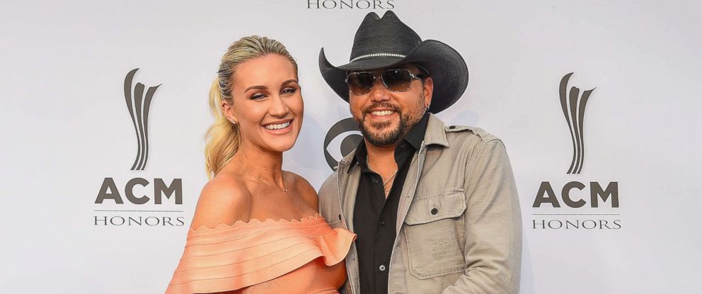 PHOTO: Brittany Kerr (L) and Jason Aldean attend the 11th Annual ACM Honors at the Ryman Auditorium, Aug. 23, 2017 in Nashville, Tenn. 